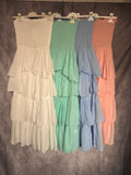 Vestido / falda volantes blanco