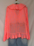 Blusa animal print naranja flúor