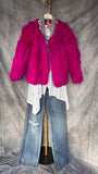 Chaqueta conejo fucsia