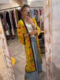 Kimono bordado largo
