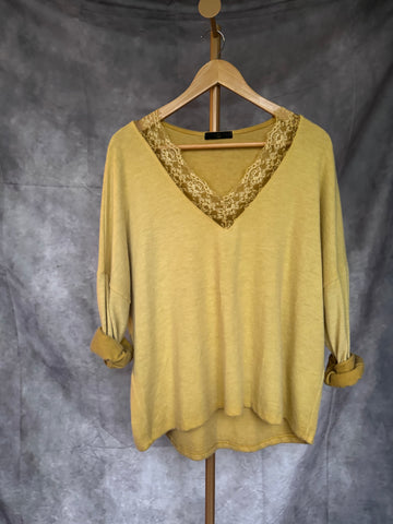 Jersey encaje Amarillo