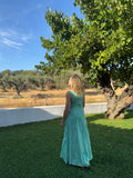 Vestido rayas verdes