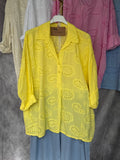 Camisa bordados amarilla