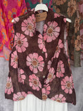Camisa sin mangas chocolate
