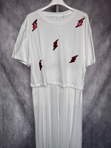 Camiseta rayos