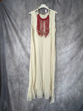 Vestido algodón beige