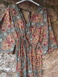 Vestido largo seda
