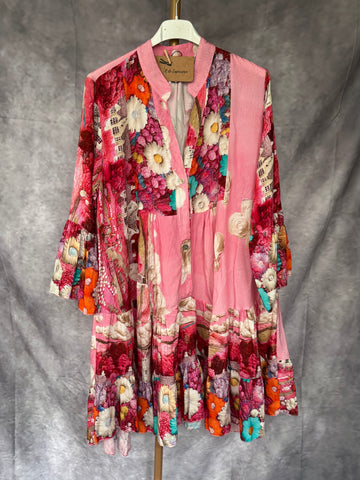 Vestido viscosa corto