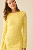 Vestido volantes amarillo