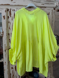 Camisa Bambula amarillo flúor