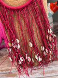Collar conchas rojo