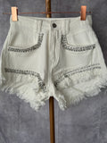 Short vaquero strass