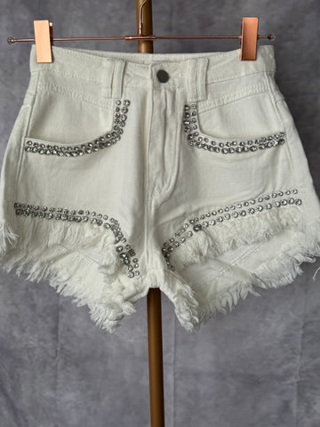 Short vaquero strass