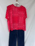 Camiseta bandana roja