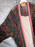 Kimono bordado largo