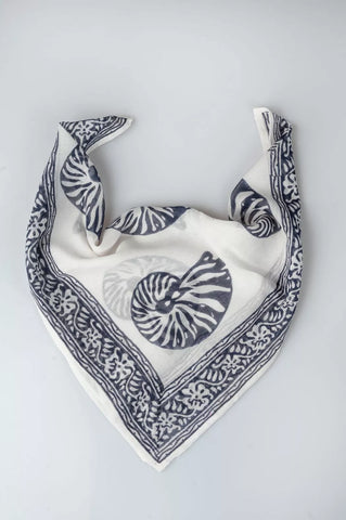 Pañuelo algodón concha negro