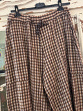 Pantalón cuadros marrón