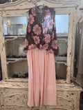 Pantalón con cordón rosa