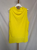 Top asimétrico amarillo