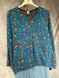 Sudadera print azul
