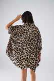 Camisa oversize animal print