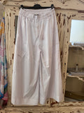 Pantalón palazzo blanco