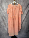 Vestido Vichy naranja