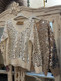 Jersey Blanco lentejuelas