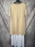 Camiseta Maxi beige
