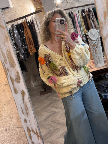 Chaqueta bordados  colores