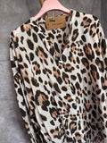 Camisa animal print blanca