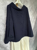 Camiseta azul cuello