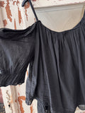 Top algodón negro