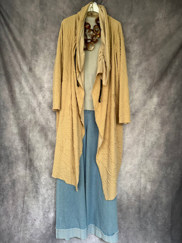 Abrigo punto beige