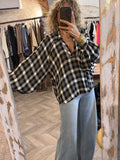 Camisa cuadros negros