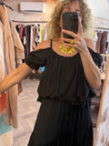 Top algodón negro