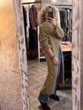 Jersey Largo Abertura Camel