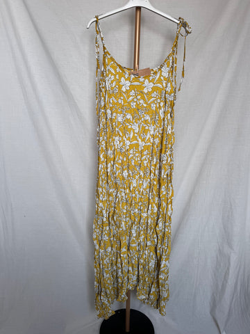 Vestido flores amarillo