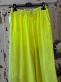 Pantalón Bambula amarillo flúor