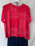 Camiseta bandana roja