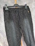 Pantalón jogger print negro