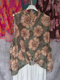Camisa sin mangas kaki