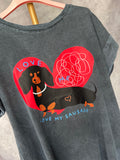 Camiseta Vintage “Teckel Love“