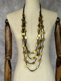 Collar largo caucho