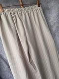 Pantalón pareo rayas beige