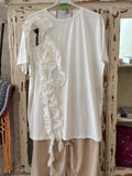 Camiseta oversize flor