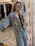 Kimono vaquero bordados