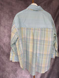 Camisa doble cuello azul