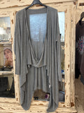 Jersey asimétrico gris