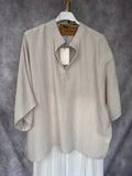 Blusa brillos marfil